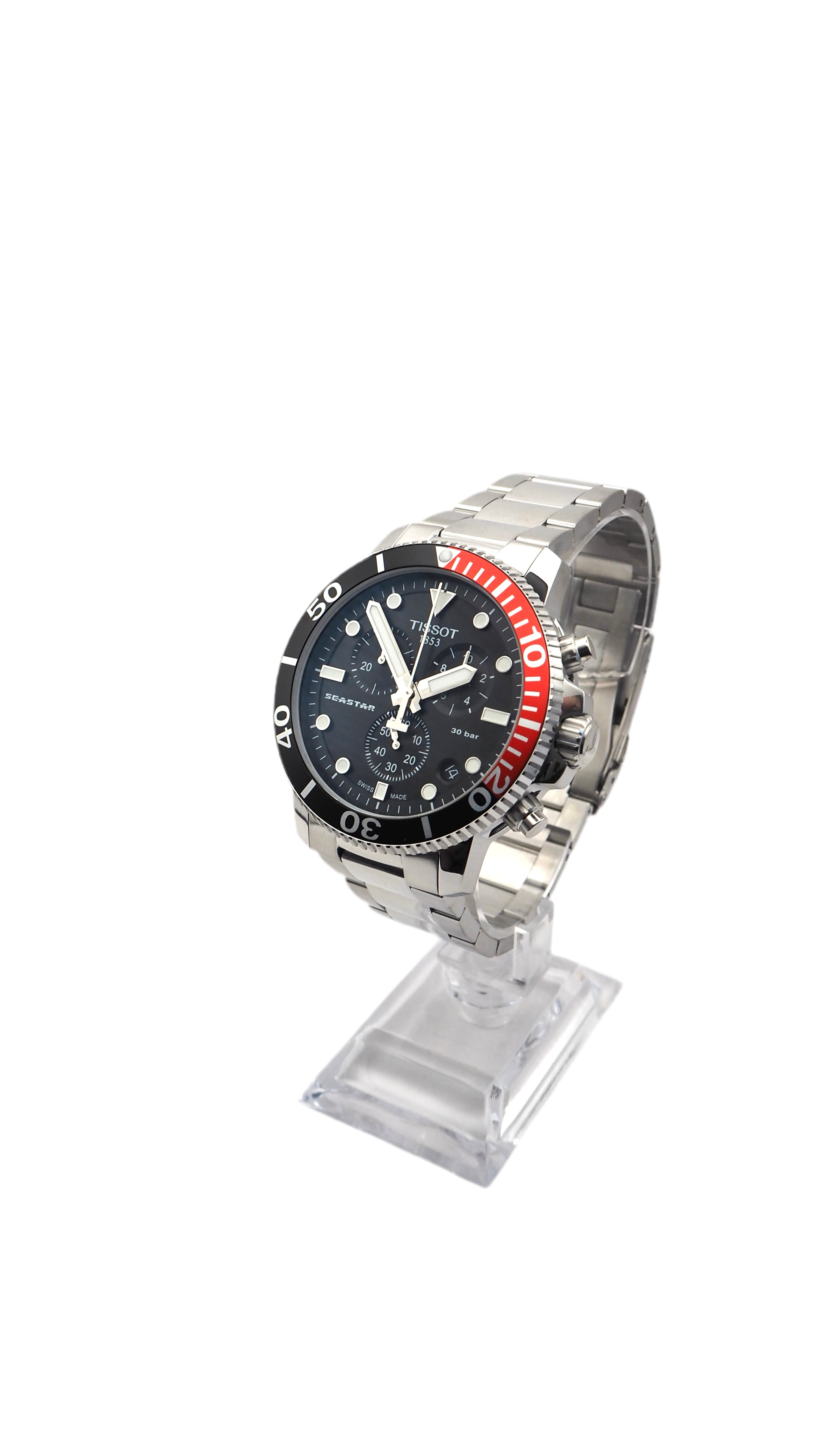 Tissot T-Sport Seastar 1000 Chronograph T120.417.11.051.01 Herrenuhr Edelstahl Neu OVP