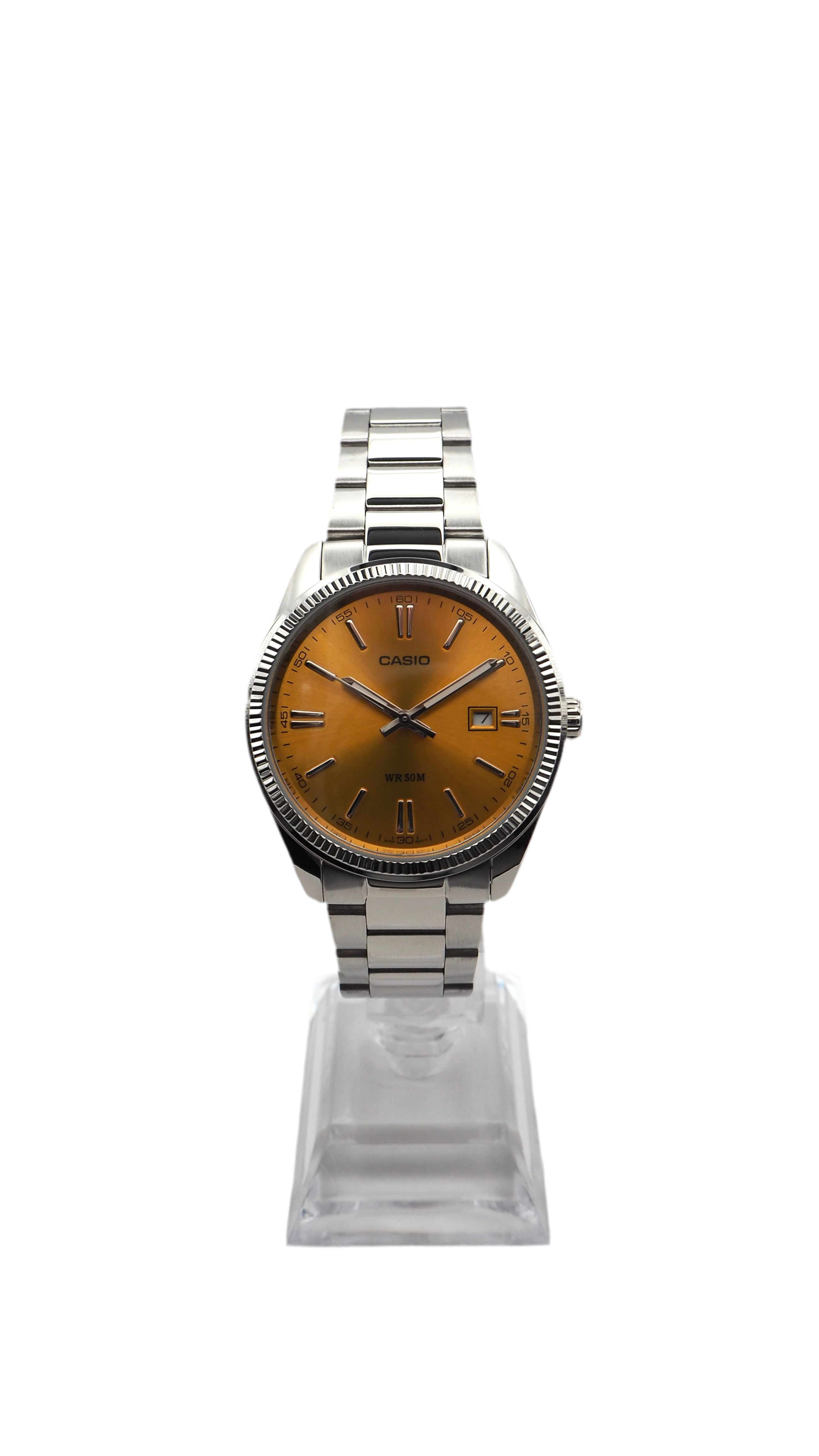 Casio Collection MTP-1302PD-9AVEF Herrenuhr 38 mm Edelstahl Neu OVP