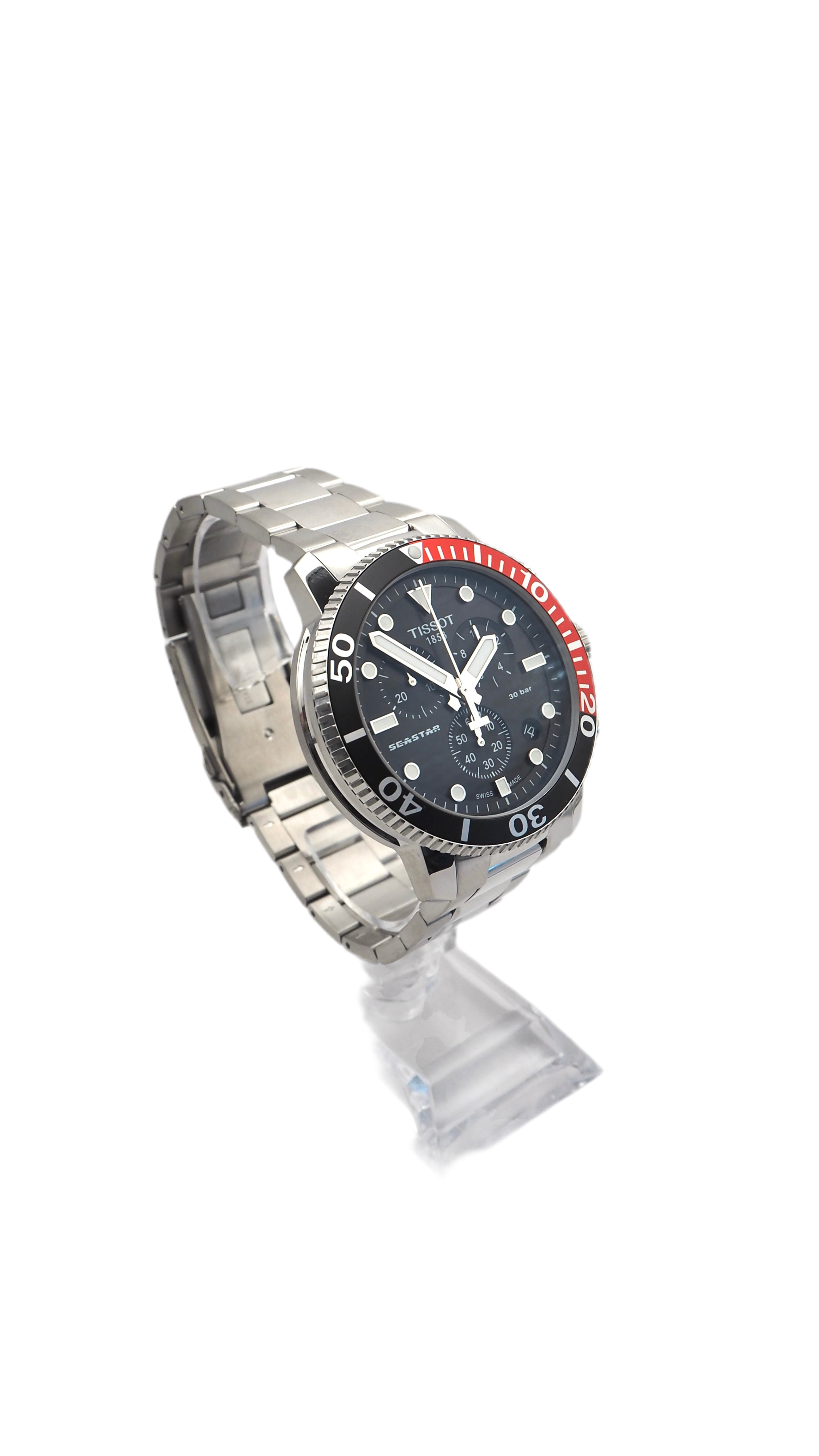 Tissot T-Sport Seastar 1000 Chronograph T120.417.11.051.01 Herrenuhr Edelstahl Neu OVP