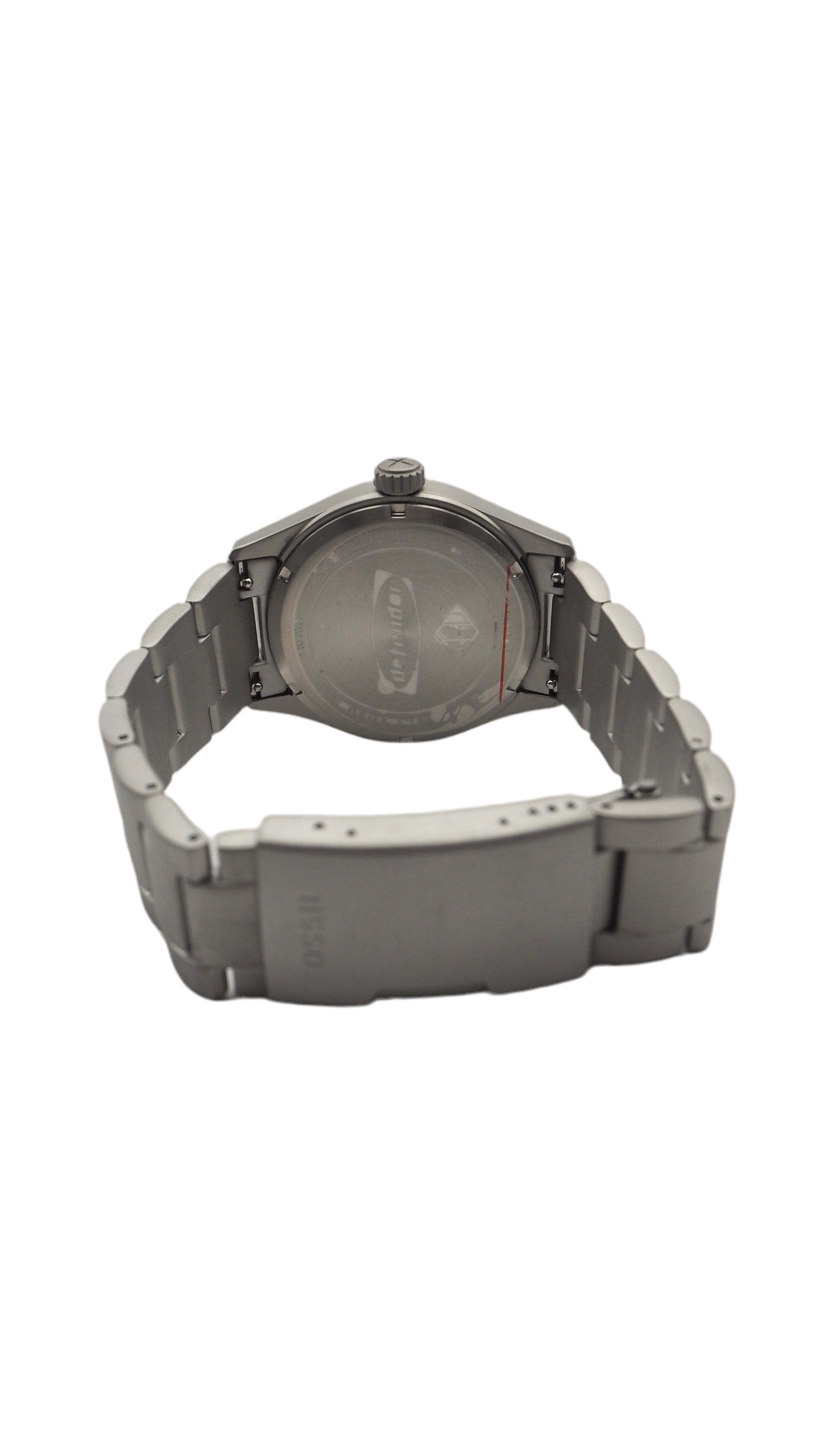 Fossil Defender FS5973 Solar Herrenuhr Edelstahl Neu OVP