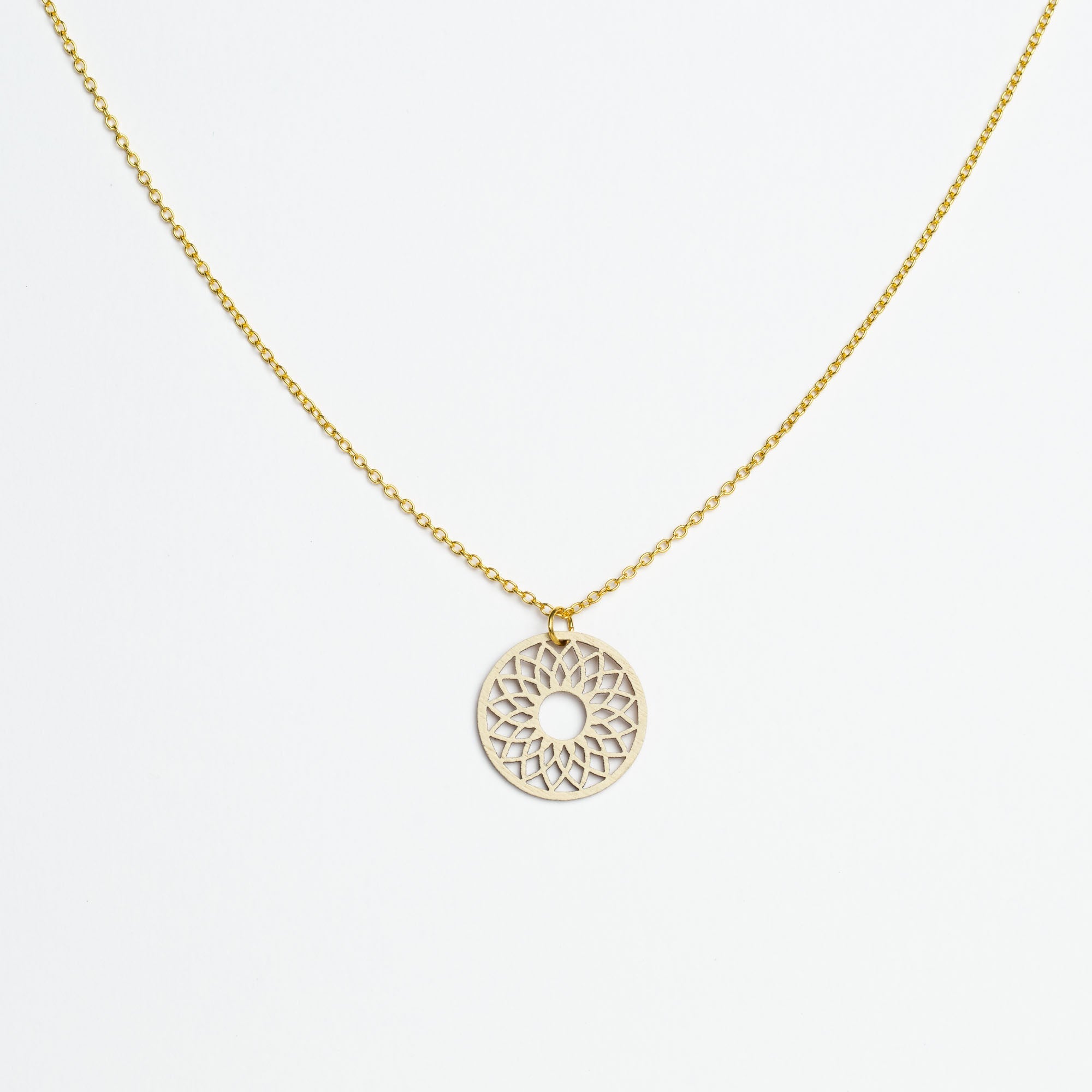 Halskette mit Holzanhänger - 'Spirit'