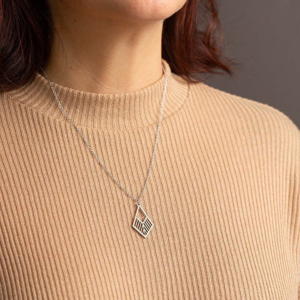 Halskette mit Holzanhänger - 'Tribe'