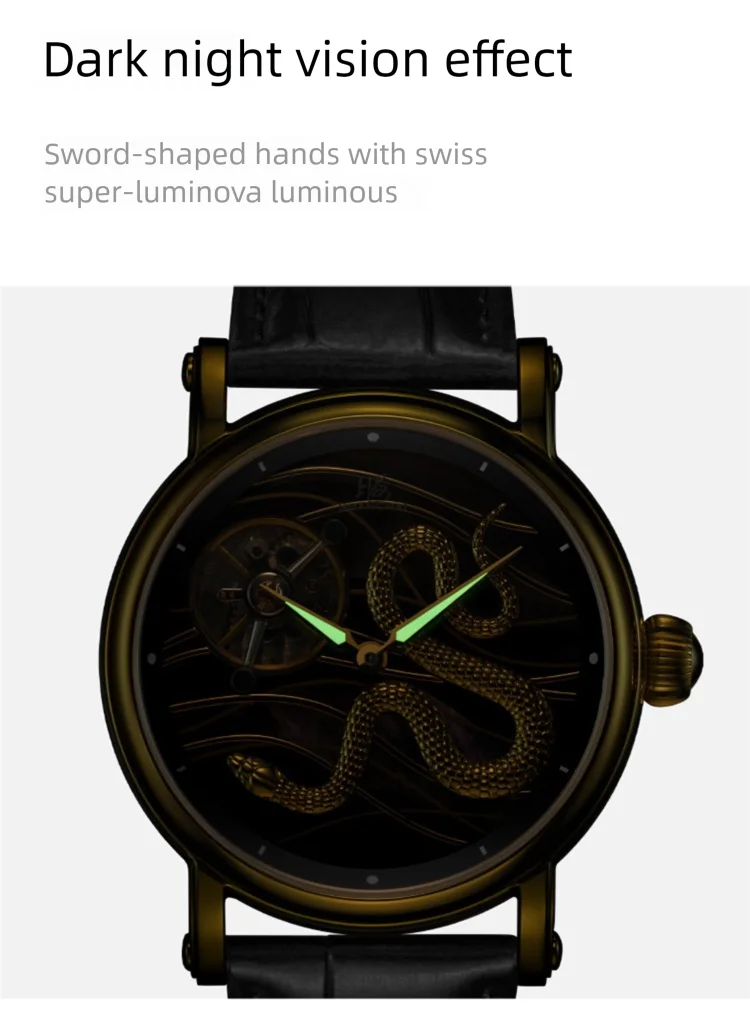 Shanghai Golden snake carrousel Tourbillon hand wound limited edition timepiece