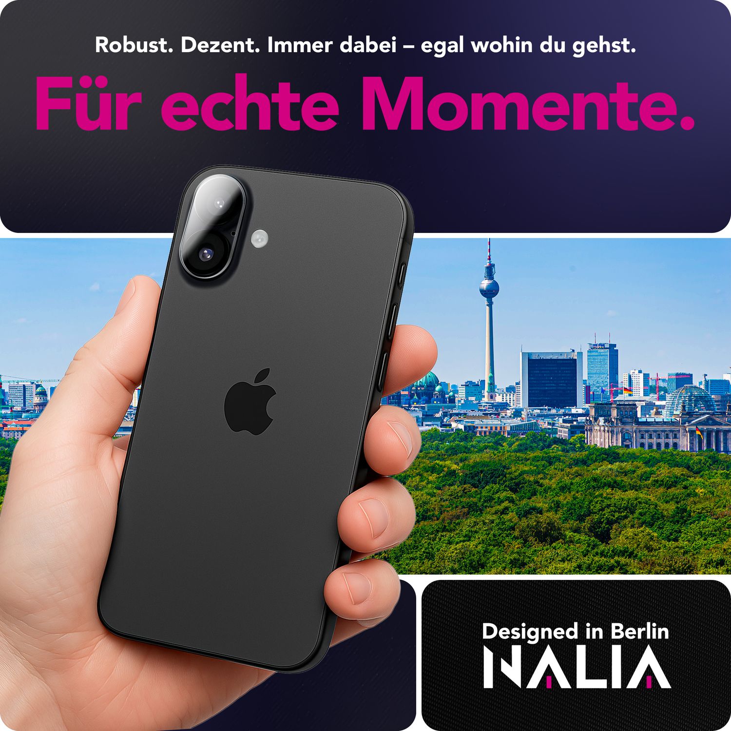 NALIA Kameraglas Focus.X2 MAX für Apple iPhone 17 (Klarer Kameraschutz) – 2er Set, 9H Schutzglas mit Anti-Reflex Ringen, Selbstklebend, Kompletter Linsen-Schutz, Hüllen geeignet