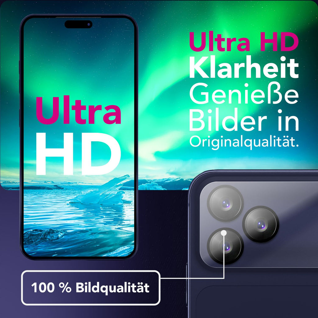 NALIA Kameraglas Focus.X2 MAX für Apple iPhone 17 Pro Max (Klarer Kameraschutz) – 2er Set, 9H Schutzglas mit Anti-Reflex Technologie, Vollständiger Linsenschutz, Case-friendly