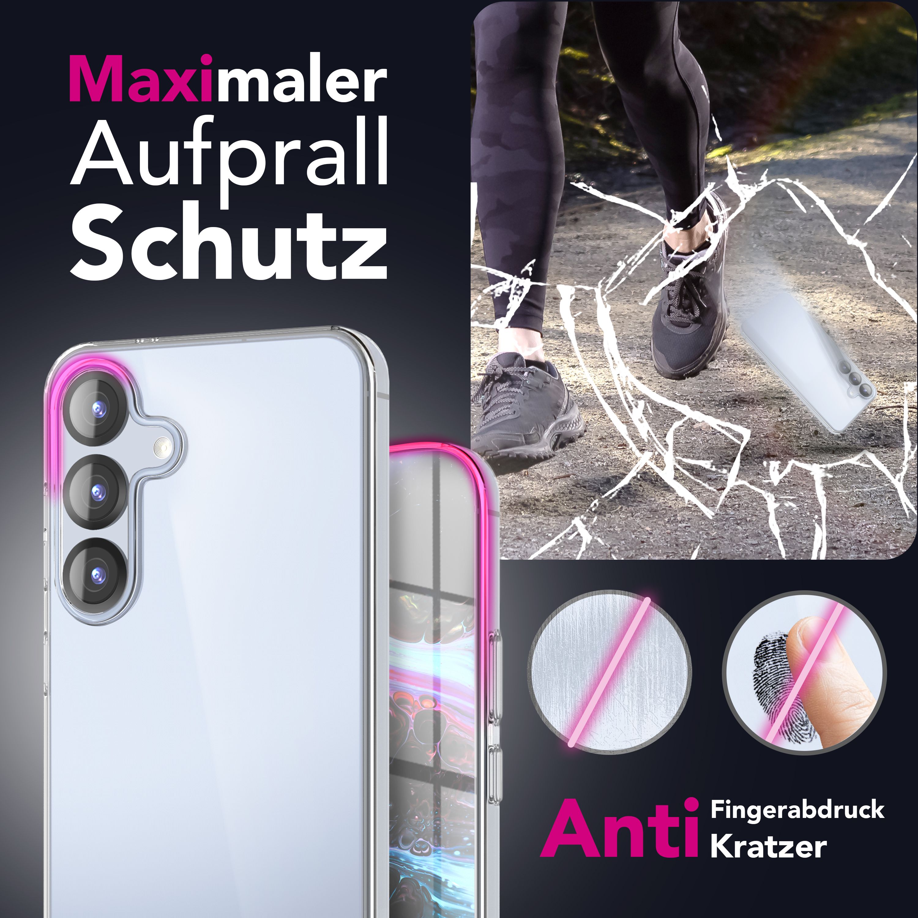 NALIA Hülle AirFlex für Samsung Galaxy S25 FE (Kristallklare Silikonhülle) - Transparentes TPU Case, Anti-Gelb Effekt, Schlank & Leicht, Kratzfest & Griffig, Crystal Clear Cover