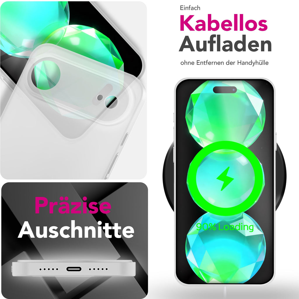 NALIA Hülle Phantom für Apple iPhone 17 Air (Extrem Dünn) - Ultraflaches 0,3mm Hardcase, Mattiert & Anti-Fingerprint, Slim Design Cover, Federleichte Schutzhülle