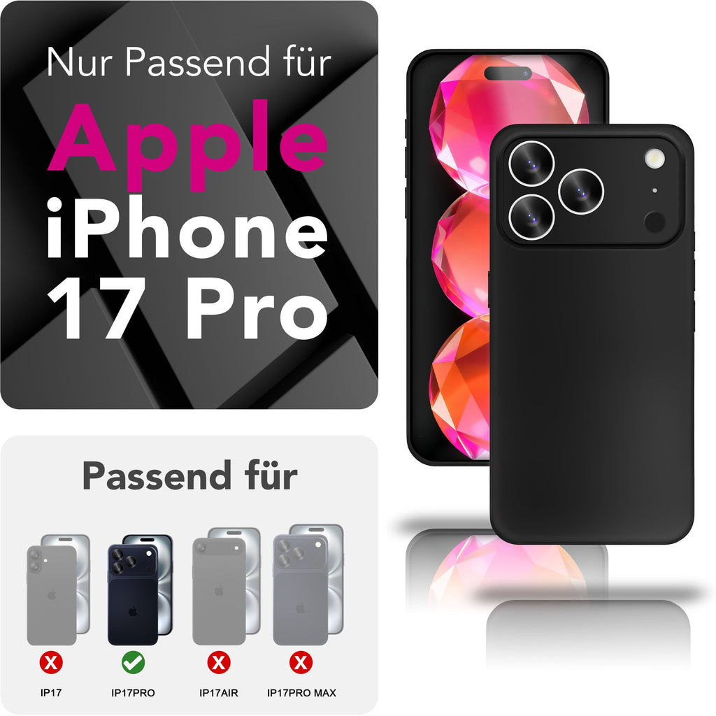 NALIA Hülle Phantom für Apple iPhone 17 Pro (Extrem Dünn) - Ultradünnes 0,3mm Case, Matte Anti-Schlieren Oberfläche, Slim Fit Hardcover, Minimalistische Handyhülle