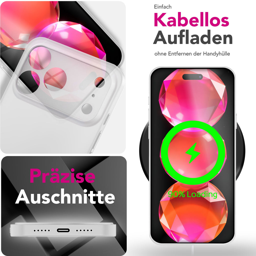 NALIA Hülle Phantom für Apple iPhone 17 Pro (Extrem Dünn) - Ultradünnes 0,3mm Case, Matte Anti-Schlieren Oberfläche, Slim Fit Hardcover, Minimalistische Handyhülle