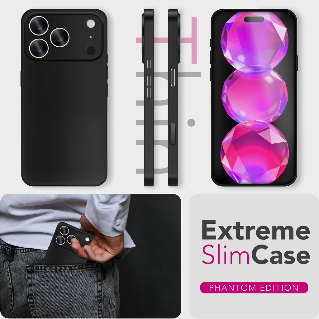 NALIA Hülle Phantom für Apple iPhone 17 Pro Max (Extrem Dünn) - 0,3mm Ultra-Thin Hardcase, Mattiert & Anti-Schlieren Finish, Federleichte Handyhülle, Slim Cover