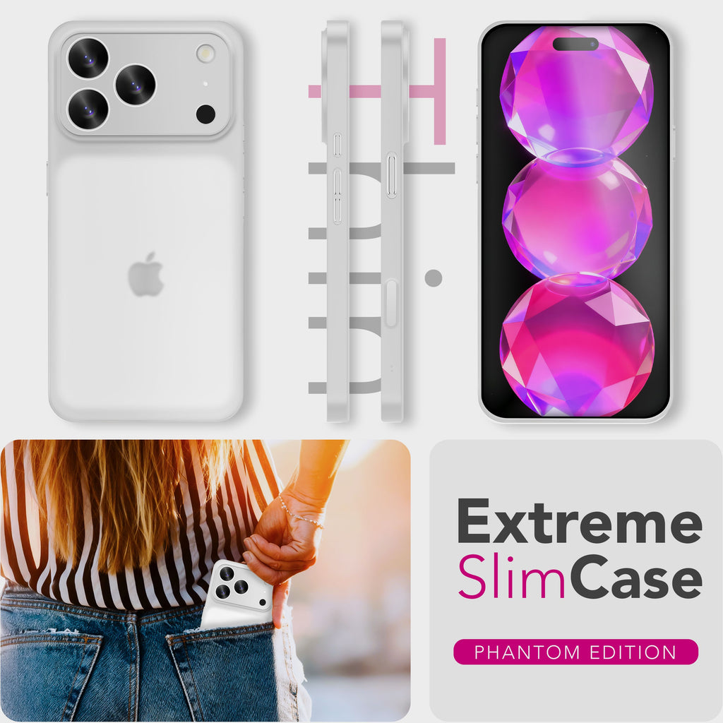 NALIA Hülle Phantom für Apple iPhone 17 Pro Max (Extrem Dünn) - 0,3mm Ultra-Thin Hardcase, Mattiert & Anti-Schlieren Finish, Federleichte Handyhülle, Slim Cover