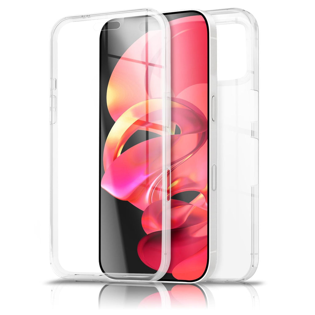 NALIA Hülle 360Guard für Apple iPhone 17 Pro (360° Rundumschutz) - Hochtransparente Handyhülle für Komplettschutz, Harte Rückschale & Frontfolie, Klar & Anti-Gelb, Touch-kompatibel