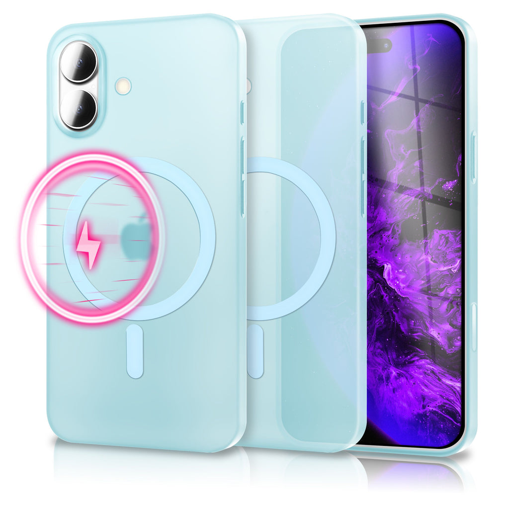 NALIA MagSafe Hülle Thinix für Apple iPhone 17 (Extrem Dünn mit MagPower) - 0,3mm Ultra-Slim Hardcase, Semi-Transparent, Matt & Anti-Fingerprint, Minimalistisch