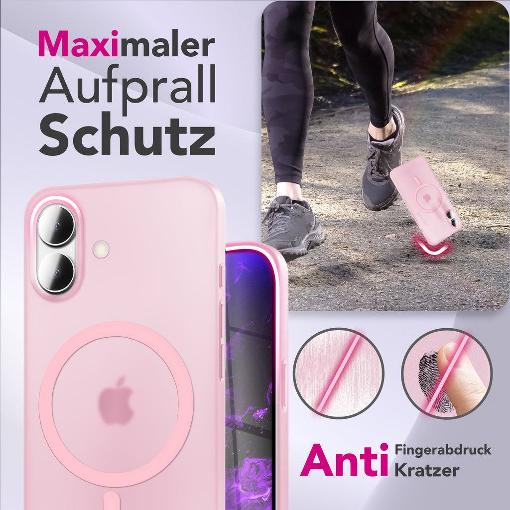 NALIA MagSafe Hülle Thinix für Apple iPhone 17 (Extrem Dünn mit MagPower) - 0,3mm Ultra-Slim Hardcase, Semi-Transparent, Matt & Anti-Fingerprint, Minimalistisch