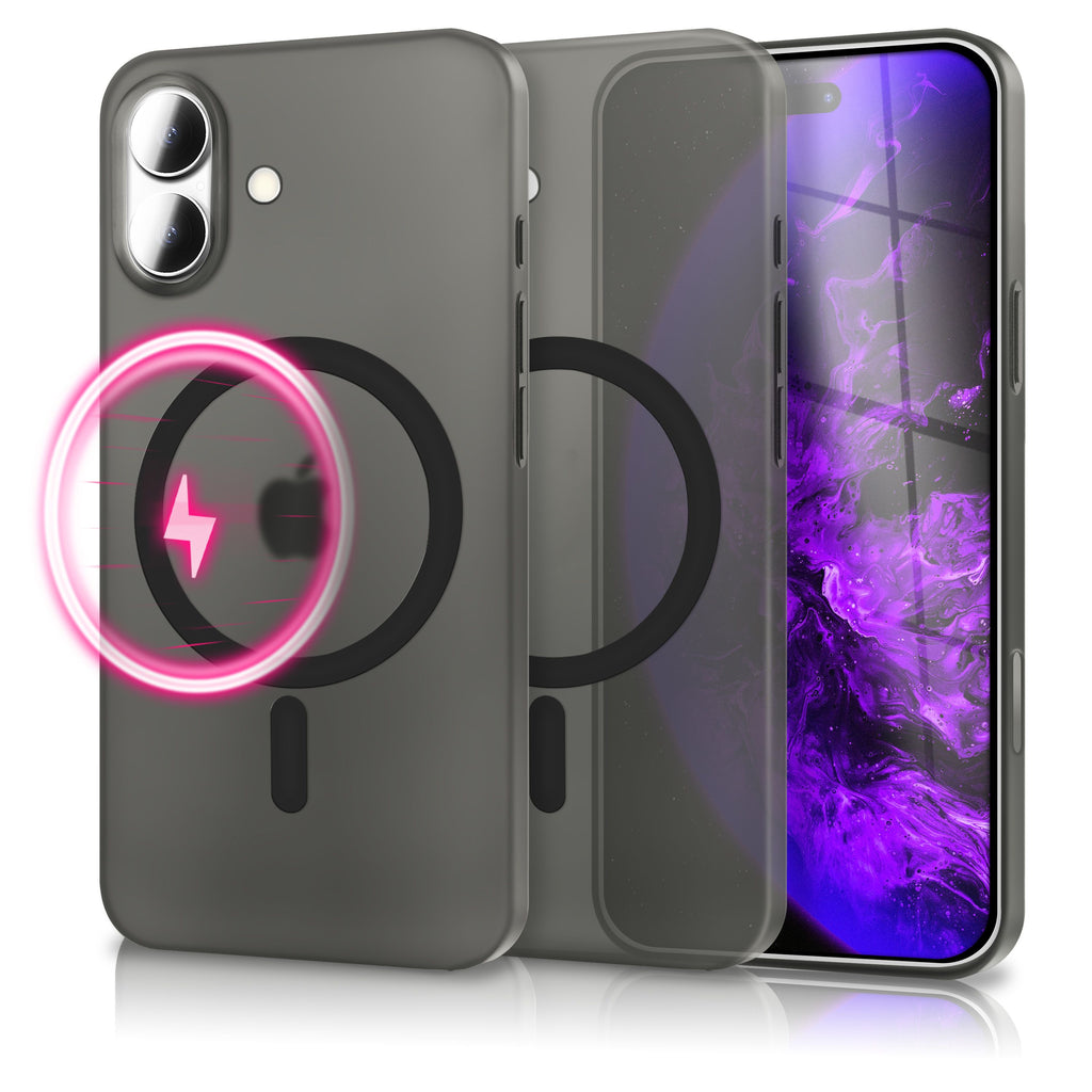 NALIA MagSafe Hülle Thinix für Apple iPhone 17 (Extrem Dünn mit MagPower) - 0,3mm Ultra-Slim Hardcase, Semi-Transparent, Matt & Anti-Fingerprint, Minimalistisch