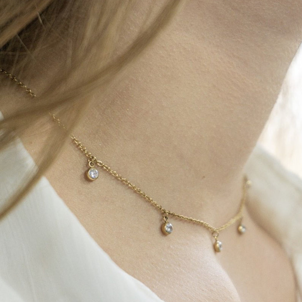 'MAGIC DROP' CHOKER 18K GOLD PLATED