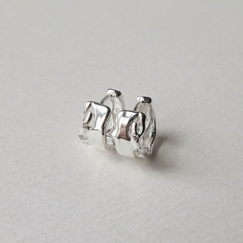 ELFI Hoop Earrings｜Silver